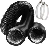 🌬️ omont dryer vent hose: 10ft flexible ducting tube | aluminum insulated | indoor/outdoor use logo