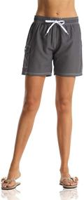 img 4 attached to 🩲 Unitop Women's Swimming Boardshorts: Stylish and Comfy Women's Clothing with Lining
