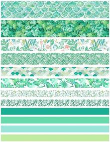 img 2 attached to 🌿 Doraking 12Rolls Green Plants Theme Decorative Washi Masking Tapes Set - Perfect for Scrapbooking, Gift Wrapping, and Crafts!