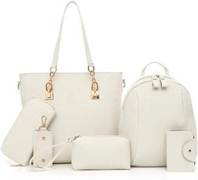img 4 attached to Handbag Backpack Waterproof Shoulder Top Handle Women's Handbags & Wallets