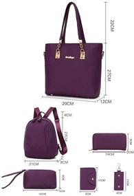img 3 attached to Handbag Backpack Waterproof Shoulder Top Handle Women's Handbags & Wallets