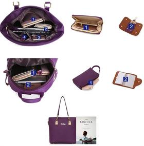 img 2 attached to Handbag Backpack Waterproof Shoulder Top Handle Women's Handbags & Wallets