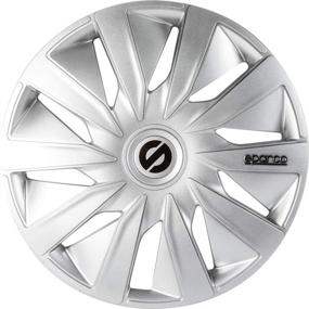 img 3 attached to 🔲 Sparco SPC1490SV Lazio Silver Wheel Covers - Set of 4, 14-inch