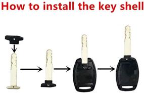 img 1 attached to Key Fob Shell Case Fit For Keyless Entry Remote Car Key Housing Replacement With Free Screwdriver (Casing Only Without Blade) (2Pcs)