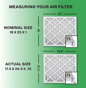 img 3 attached to 🧹 Enhanced Filtration with FilterBuy's 18X25X1 Pleated Furnace Filters