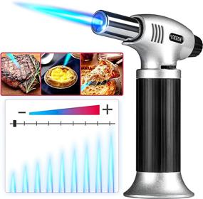 img 3 attached to 🔥 Gibot Blow Torch Lighter - The Perfect Christmas Gift for Cooking Enthusiasts: Refillable Butane Torch with Adjustable Flame and Safety Lock