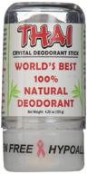 🌿 thai crystal deodorant - deodorant stones of america, 4.25 oz (pack of 4) logo