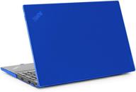 mcover hard shell case for 2020 lenovo thinkpad e14 14-inch amd gen 2 laptop computers (blue) logo