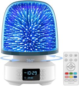 img 4 attached to ✨ Bluetooth Speaker Night Light - 360° Rotary Table Lamp for Bedroom, Dimmable Bedside Lamps with 7 Color Changing Options, Perfect Nightlight for Kids, Girls, and Boys. Ideal Gift Ideas for Baby Nurseries, Christmas, and Teens.