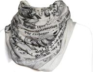 📚 stylish romeo and juliet book scarf - literary-themed fashion accessory in oatmeal, one size logo