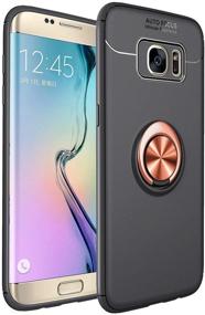 img 4 attached to 📱 Heavy Duty Armor Galaxy A12 Case with Ring Holder, Kickstand, Magnetic Base, Dual Layer Car Mount, Rotatable Dual Layer Protective Slim Shell and Silicone Bumper for Galaxy A12 (5, Galaxy A12)