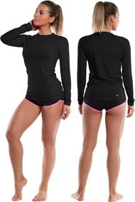 img 2 attached to BUBBLELIME Rashguard Protection Swimsuit Swimwear Women's Clothing