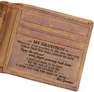 engraved bifold grandson grandma christmas logo