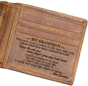 img 3 attached to Engraved Bifold Grandson Grandma Christmas