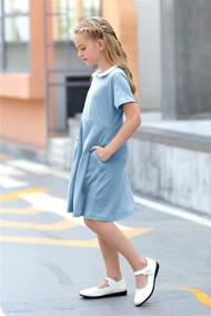 img 2 attached to 👗 GORLYA Sleeve Vintage Pockets GOR1006 Girls' Clothing for Dresses: Timeless Style and Practicality Combined