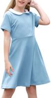 👗 gorlya sleeve vintage pockets gor1006 girls' clothing for dresses: timeless style and practicality combined logo