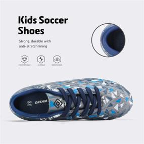img 2 attached to Step Up Your Game with DREAM PAIRS HZ19003K Purple Soccer Girls' Shoes