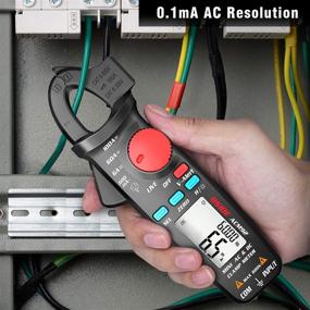 img 2 attached to BSIDE DC Current Clamp Meter 6000 Counts: Digital Multimeter 🔌 Amp Continuity Ohm Hz, Live Check V-Alert Voltage Tester with Back Clip