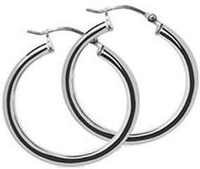 img 1 attached to Small Sterling Silver Circle Earrings