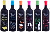 🍾 cheers to milestone marriages: original first year wine bottle covers - ideal bridal gift - 6 pack логотип