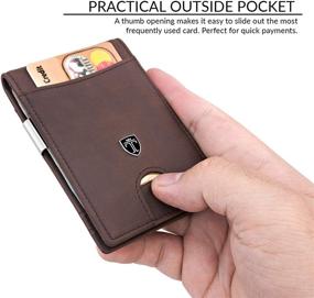 img 1 attached to 👝 TRAVANDO ATLANTA Wallet - Slim Bifold Men's Accessories for Efficient Wallets, Card Holders & Money Organizers