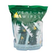 🚿 venture wipes large shower wipes with aloe, vitamin e, and tea tree oil - bathing wipes for adults, 25 count bag: an essential backpacking companion logo