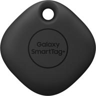 samsung galaxy smarttag+ plus: bluetooth умный домашний аксессуар для легкого поиска утраченных предметов, 1 упаковка, совместим с телефонами на базе android 11 и выше (черный) логотип