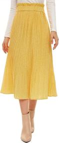 img 4 attached to American Trends Dress High Waisted Pleated Women's Clothing