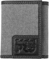 timberland pro trifold leather zippered men's accessory logo