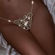 dresbe rhinestones panties butterfly accessories logo
