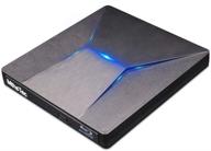 внешний blu-ray dvd привод mthstec - записывающий blu-ray, 3d slim оптический привод cd dvd совместим с windows xp/7/8/10, macos - идеально подходит для macbook, ноутбука, настольного компьютера логотип