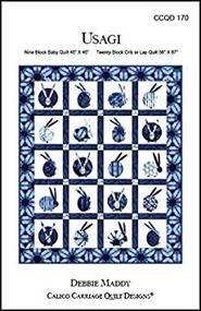 img 1 attached to 🧵 Calico Carriage Usagi Quilt Pattern: Create Stunning 9 or 20 Block Quilts (45" x 45" or 56" x 67")