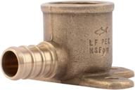 🦈 sharkbite uc334lfa pex brass 1/2-inch x 1/2-inch drop ear elbow, copper logo