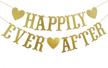 happily glitter bunting engagement decorations logo