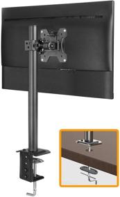 img 4 attached to 🖥️ ErGear EGCM12: Height/Angle Adjustable Monitor Mount for 13-32'' Screens, Holds up to 17.6lbs - Black