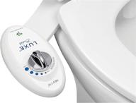 🚽 luxe bidet neo 110 - freshwater non-electric mechanical bidet attachment for toilet seat (white, 17 x 10 x 3 inches) логотип