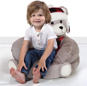 img 3 attached to Trend Lab Kids Plush Character Chair: Buffalo Check Bear - A Cozy and Delightful Addition for Little Ones!