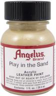 angelus acrylic leather paint 1 oz play in the sand - vibrant color for leather crafts logo