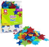 ✨ shimmering stars! creative hands 81286e glitter foam stickers for endless craft fun logo