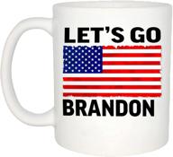 🤣 hilarious let's go brandon novelty coffee mug - perfect gift idea for any occasion logo