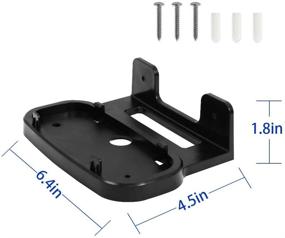 img 1 attached to 🔧 Sturdy Wall Mount Holder Stand Bracket for ASUS ZenWiFi AX Whole-Home Tri-Band Mesh WiFi 6 System (XT8)(CT8) by HOLACA - Black, 1 Pack