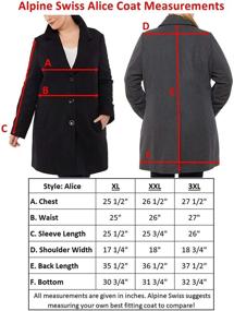 img 3 attached to 🧥 Stay Stylish and Warm with Alpine Swiss Overcoat: A Classic Walking Women's Clothing