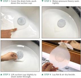 img 1 attached to ✨ Wimaha Bathtub Stopper: Clear Water-Drop Design for Universal Drain Cover in Bath, Kitchen, Laundry (1-1/2-4in)