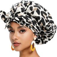 🧖 satin bonnet for women | curly hair silk bonnet | silk hair bonnet for sleeping | extra large satin bonnet for braids with adjustable tie band | bonnets for black women logo