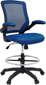 img 3 attached to Modway Veer Drafting Chair Blue