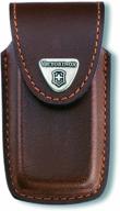 victorinox swiss genuine leather brown pouch logo