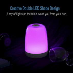 img 3 attached to 🏞️ IFKOO Outdoor Table Lamp: Touch Sensor Bedside Lamp with Dimmable Warm Light, Color Changing RGB Sleep Lamp - Perfect for Bedrooms, Living Rooms, Best Gifts for Baby, Teens, Adults