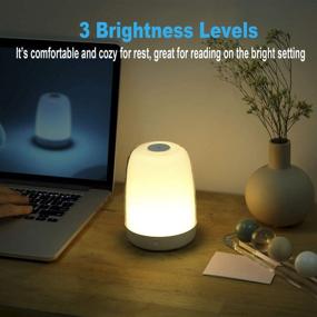 img 2 attached to 🏞️ IFKOO Outdoor Table Lamp: Touch Sensor Bedside Lamp with Dimmable Warm Light, Color Changing RGB Sleep Lamp - Perfect for Bedrooms, Living Rooms, Best Gifts for Baby, Teens, Adults