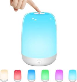 img 4 attached to 🏞️ IFKOO Outdoor Table Lamp: Touch Sensor Bedside Lamp with Dimmable Warm Light, Color Changing RGB Sleep Lamp - Perfect for Bedrooms, Living Rooms, Best Gifts for Baby, Teens, Adults