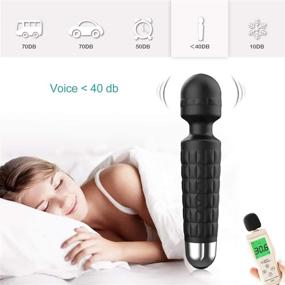 img 1 attached to Premium Memory Wand Massager - Mini Cordless Handheld Power Massaging Wand with 8 Speeds 20 Patterns & One-Click Recovery - Rechargeable for Neck Back Stress Relief and Muscle Relaxation